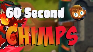 60 Second Strategy  Dark Castle CHIMPS BTD6 [upl. by Eibob88]