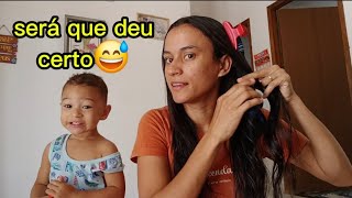 como fazer cachos com meias 🧦🌷no cabelo sem fonte de calor 😁😅 [upl. by Anomar]