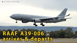 Royal Australian Air Force A39006 arriving and departing RW03 at Perth Airport [upl. by Eednahs]