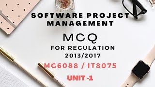 MCQ  Software Project Management  UNIT1 [upl. by Mathur184]