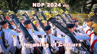 National Day Parade 2024  Uncasing of Colours NE3  Singapore [upl. by Nirret]