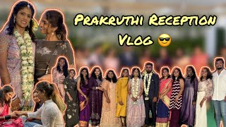 Prakruthi Reception Vlog 😎  Krutika Ravindra   Tumakuru  Bengaluru  Friends krutikaravindra [upl. by Eiramesor579]