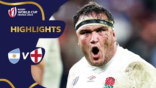 England outmuscle Argentina in bronze final  Argentina v England  Rugby World Cup 2023 Highlights [upl. by Gardie]