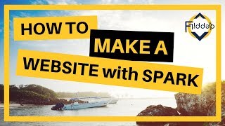 How to create a website with ease using Adobe Spark Page 2018 [upl. by Mordecai745]