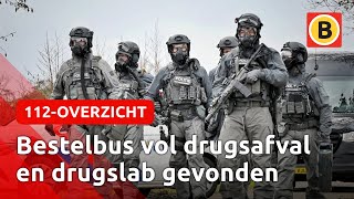 ARRESTATIETEAM valt DRUGSLAB binnen  112overzicht [upl. by Sivia]