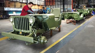 Inside Filipino Giant Factory Building WW2 Willys Jeep Parts  Production Line [upl. by Alam]