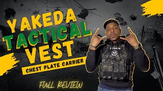 Yakeda Tactical VestChest Plate Carrier  FULL REVIEW [upl. by Aenit708]