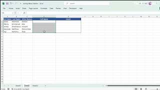 Combining Text Data Using Concatenate amp Flashfill [upl. by Reeta]