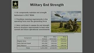 Army Budget Director Briefs Media on FY2018 Budget Proposal [upl. by Zapot]