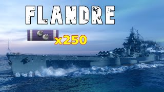 World of WarShips Flandre  6 Kills 205K Damage [upl. by Aneehsar992]