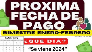 ¿CUáNDO será el Próximo PAGO💰 de Pensión del Bienestar para adultos mayores  ENERO 2024 AUMENTO❤️ [upl. by Soirtimid]