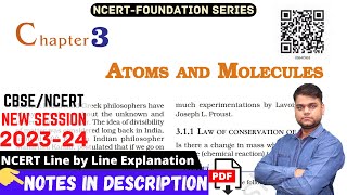 Atoms and Molecules  Class 9 Science Chapter 3 Full Chapter [upl. by Ahsatan]