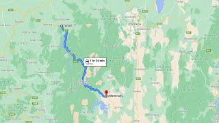 Realtime Driving Tumut to Adaminaby [upl. by Elwira]