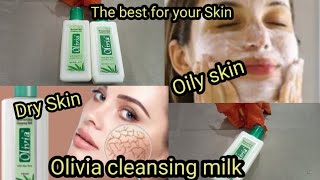 Olivia cleansing milk Review Two in One Olivia Lation for all skin types Nargis Imran [upl. by Selemas]