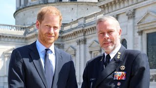 PRINCE HARRY VIDEOCONFERENCED INTO A NATO MEETING IN BRUSSELS FOR INVICTUS GAMES UPDATE [upl. by Ainesy]