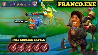 FRANCOEXE  FRANCO FULL ENDLESS BATTLE LOCK DYROTH SAMPAI KAPOK🤣 [upl. by Connor]