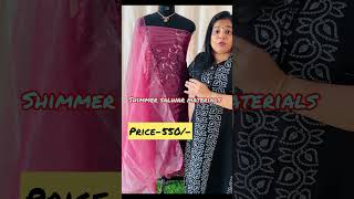 shimmer fabric full set salwar materials contact7902887512 [upl. by Einhpad]