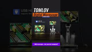 uTOMLOV DM9 7quot LCD Digital Microscope 1200X 1080P Coin Microscope Magnifier [upl. by Odeen]