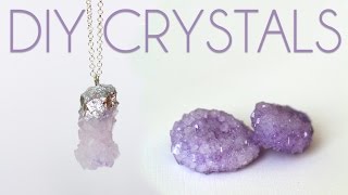 How to Grow Crystals  DIY Crystal Necklaces [upl. by Netram]