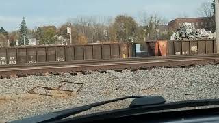 110424 Haverhill scrap metal salvage loading scrap metal in train cars Haverhill MA [upl. by Eatnom]