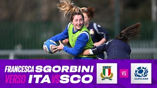 Guinness Womens Six Nations 2024 ITAvSCO Francesca Sgorbini prima del match [upl. by Ardrey]