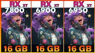 RX 7800 XT vs RX 6900 XT vs RX 6950 XT Tested in 10 Games  1440p vs 4K [upl. by Nahtnanhoj]