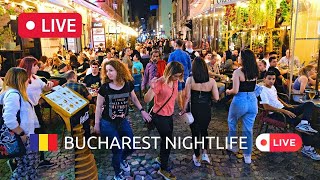 BUCHAREST NIGHTLIFE 2023 🔥 A Walking Tour in Bucharest Old Town [upl. by Raamal]