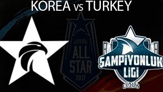 LCK ALLStars vs TCL AllStars Highlights  2017 All Stars Groups Korea AllStars vs Turkey AllStar [upl. by Odilia]