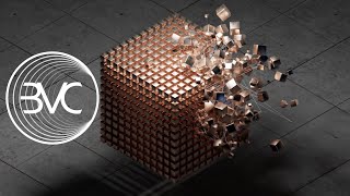 4K Background Live 3D Wallpaper VJ Loop  Copper Morphing Physics Cube [upl. by Bethesde616]