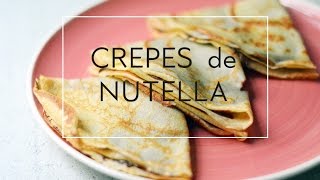 CÓMO HACER CREPES DE NUTELLA DELICIOSAS nutella crepe  Las María Cocinillas [upl. by Oberg]