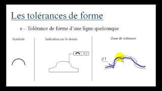 Les tolérances géométriques cours de dessin industriel Partie 19 [upl. by Chrisse824]