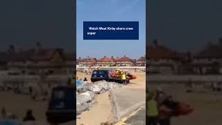 It takes some serious skills to launch quickly and safely on a busy beach RNLI Tractor lifeboats [upl. by Yenhpad154]