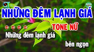 Karaoke Những Đêm Lạnh Giá Tone Nữ Nhạc Sống Cha Cha Mới 2025  Cẩm Tiên Organ [upl. by Benjamen]