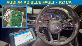 2017 Audi A4 Ad Blue fault  P21CA Reductant control module supply voltage [upl. by Atat]