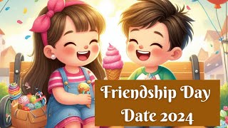 Friendship Day Date 2024  International Friendship Day 2024 Date  Happy friendship Day 2024 Date [upl. by Miru489]