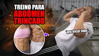 Treino de abdomen para um abdomen trincado [upl. by Gussi]