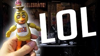 I KILLED CHICA  Five Nights at Freddys Figures Unboxing [upl. by Nonnahsal]