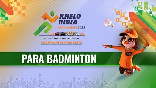 LIVE Para Badminton 🏸 Semi FINALS Khelo India Para Games 2023  Doordarshan Sports [upl. by Wurst602]