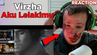 I CRIED SADDEST SONG so far  REACTION Virzha  Aku Lelakimu [upl. by Asin]