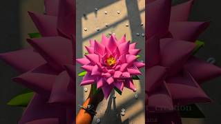 DIY Lotus Flower Making Idea 🪷 youtubeshorts viralshort lotusflower lotus howtomake papercraft [upl. by Malha]