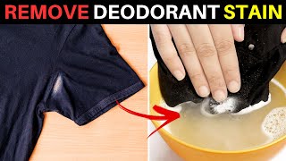 How to Get Deodorant Stains Out of Black Shirts [upl. by Alfons]