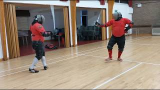 SideswordMeyer Rapier Sparring Mike vs Nick [upl. by Brunella995]