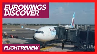 Eurowings DISCOVER A330 PREMIUM Economy Roma Fiumicino to Frankfurt [upl. by Warfield]