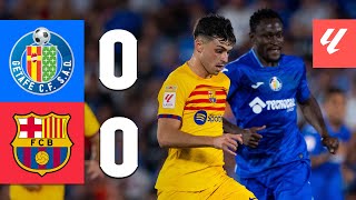 GETAFE 00 BARÇA  LALIGA 202324 MD1 [upl. by Acinemod]