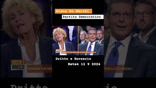 Diana De Marchi confronto con Daniele capezzone a rete4 drittoerovescio [upl. by Ohara]