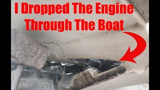 I Dropped The Engine Through My Boat Boat Update Part 10 greatloop boatingadventure boating [upl. by Fang]