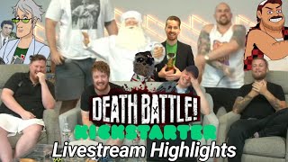 Death Battle Kickstarter Day 1 Livestream Highlights savedeathbattle [upl. by Rettke]