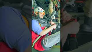 Blippi Explores a Firefighting Helicopter Shorts Helicopters Moonbugkids [upl. by Atsuj]