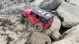 what a day by the seaside hayling island RC Crawling custom scx10 lcg 110 hobbywing fusion [upl. by Fiedler]