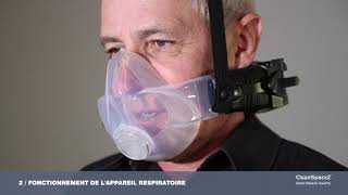 CleanSpace  Masque respiratoire à ventilation assistée  Fonctionnement de lappareil respiratoire [upl. by Hilaria]